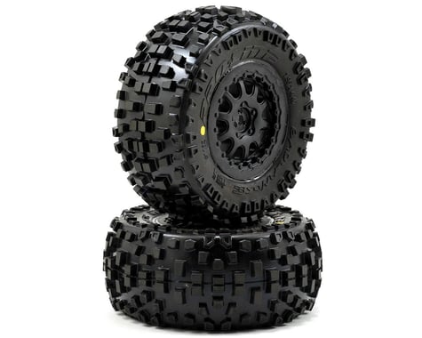 Pro-Line Badlands SC Tires w/ProTrac Renegade Wheels (2) (Black)
