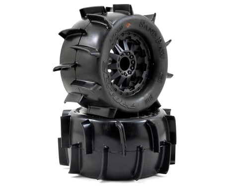 Pro-Line Sand Paw 2.8" Tires w/F-11 Electric Rear Wheels (2) (Black)