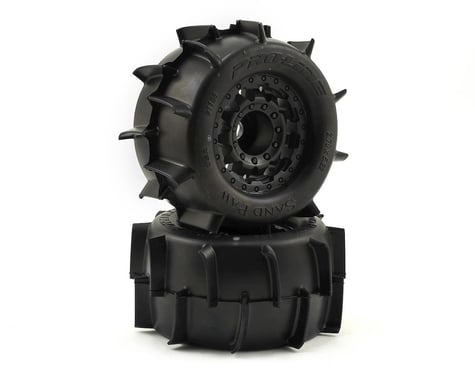 Pro-Line Sand Paw 2.8" Tires w/F-11 Nitro Rear Wheels (2) (Black)