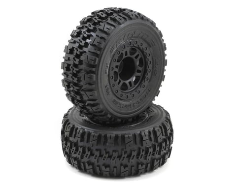 Pro-Line Trencher X SC Tires w/Split Six Wheels (2) (Black) (Slash Front)