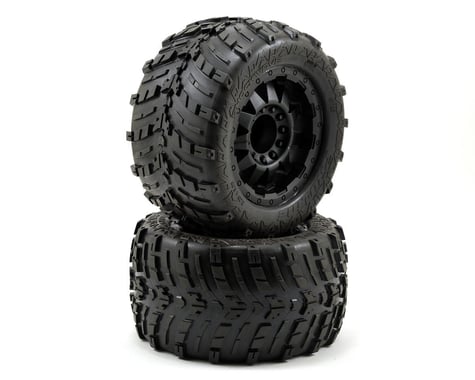 Pro-Line Shockwave 3.8" Tire w/F-11 17mm 1/2" Offset MT Wheel (2) (Black)
