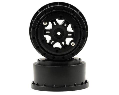 Pro-Line Split Six Bead-Loc Short Course Wheels (Black/Black) (2) (SC10 Rear) (N