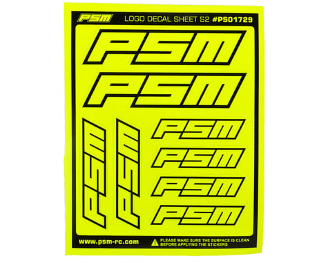 PSM S2 Sticker Sheet (Fluorescent Yellow)