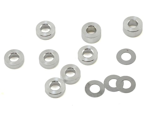 PSM TA07 Aluminum Lower Arm Spacer Set (12) (Silver)
