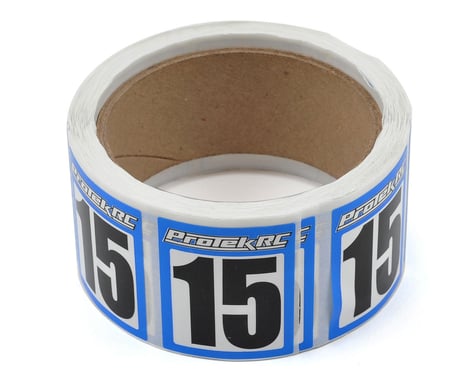 ProTek RC #15 Race Car Numbers (Blue/White) (300)