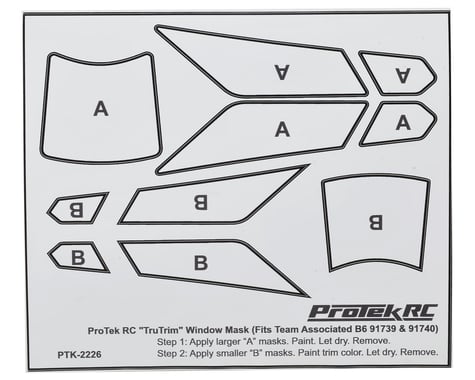 ProTek RC TruTrim B6/B6D Window Mask Trim Set (Fits ASC91739 & ASC91740)