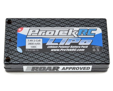 ProTek RC 2S 100C X-Light Shorty LiPo Battery Pack (4mm) (7.4V/2800mAh)