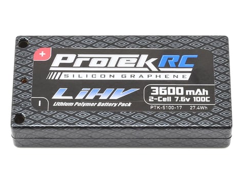 ProTek RC 2S 100C Silicon Graphene HV LCG Shorty LiPo Battery (7.6V/3600mAh)