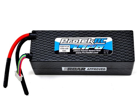 ProTek RC 4S "Supreme Power" Li-Poly 100C Hard Case Battery Pack (14.8V/4700mAh)