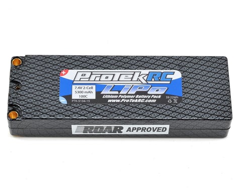 ProTek RC 2S 100C Hard Case LiPo Battery Pack (5mm) (7.4V/5300mAh)