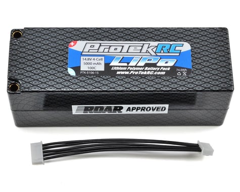 ProTek RC 4S 100C Hard Case LiPo Battery Pack (5mm) (14.8V/5000mAh)