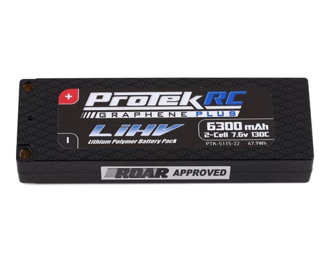ProTek RC 2S 130C Low IR Si-Graphene + HV LCG LiPo Battery (7.6V/6300mAh)