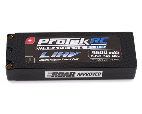 ProTek RC 2S 130C Low IR Si-Graphene + HV LiPo Battery (7.6V/9600mAh)