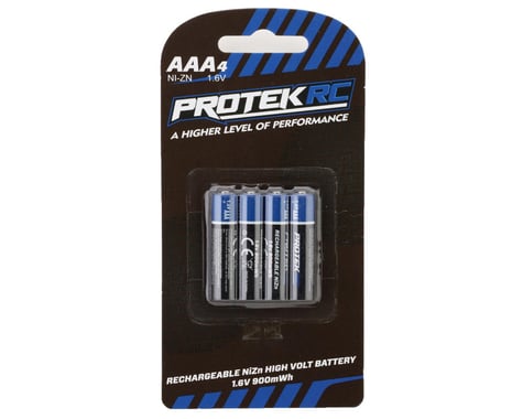 ProTek RC High Voltage Rechargeable AAA NiZn Batteries (4) (1.6V/900mWh)