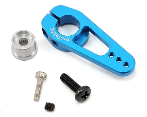 ProTek RC Aluminum Clamp Lock One-Way Helicopter Servo Horn (Blue) (360°)