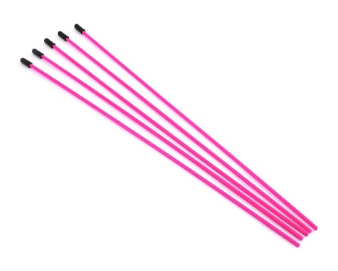 ProTek RC Antenna Tube w/Caps (Flo Pink) (5)