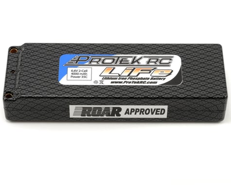 ProTek RC 2S "Supreme Power" LiFe 35C Hard Case Battery (6.6V/4000mAh/Pin) (ROAR Approved)
