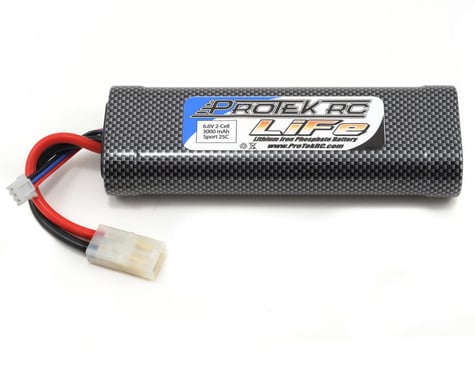 ProTek RC 2S "Sport Race" LiFe 25C Stick Battery Pack (6.6V/3000mAh, Wired Tamiya)