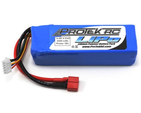 ProTek RC 4S Li-Poly 15C Battery Pack (14.8V/2200mAh) (Starter Box)