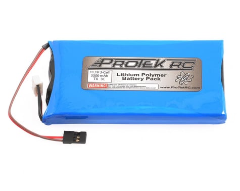 ProTek RC Li-Poly Futaba Car Transmitter Battery Pack (11.1V/3300mAh)