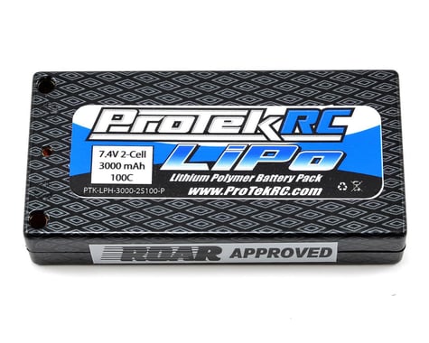 ProTek RC 2S "Supreme Power" Li-Poly 100C Hard Case Pan Car Battery Pack (7.4V/3000mAh)
