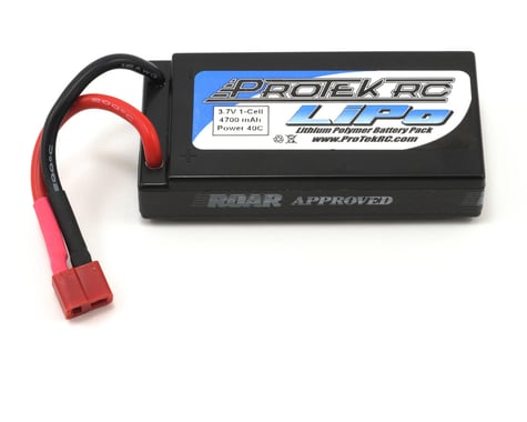 ProTek RC 1S "Supreme Power" Li-Poly 40C Hard Case Battery Pack (3.7V/4700mAh) (ROAR Approved)