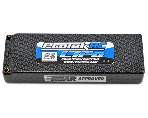 ProTek RC 2S "Supreme Power" Li-Poly 35C Hard Case Battery Pack (7.4V/5000mAh) (ROAR Approved)