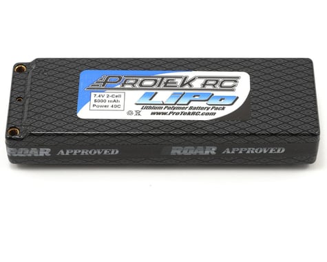 ProTek RC 2S "Supreme Power" Li-Poly 40C Hard Case Battery Pack (7.4V/5000mAh) (ROAR Approved)
