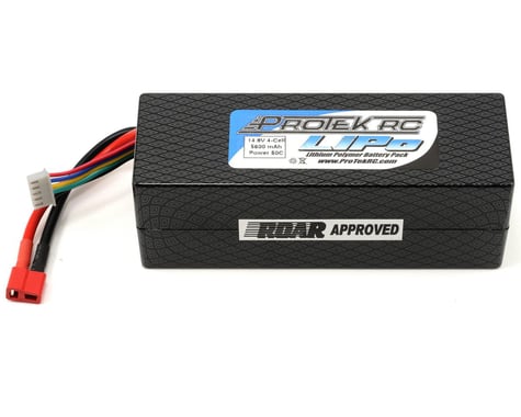 ProTek RC 4S "Supreme Power" Li-Poly 50C Hard Case Battery Pack (14.8V/5600mAh) (ROAR Approved)