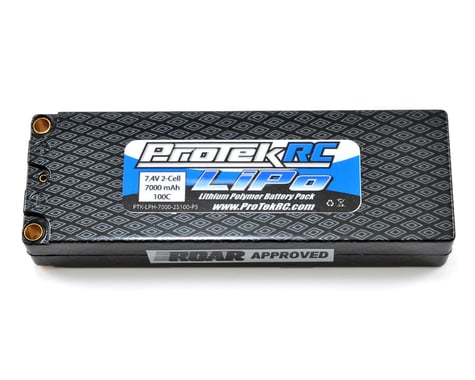 ProTek RC 2S "Supreme Power" Li-Poly 100C Hard Case Battery Pack w/5mm Bullets (7.4V/7000mAh)