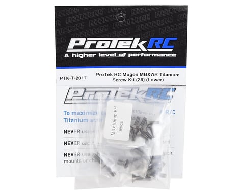 ProTek RC Mugen MBX7/R Titanium Screw Kit (26) (Lower)