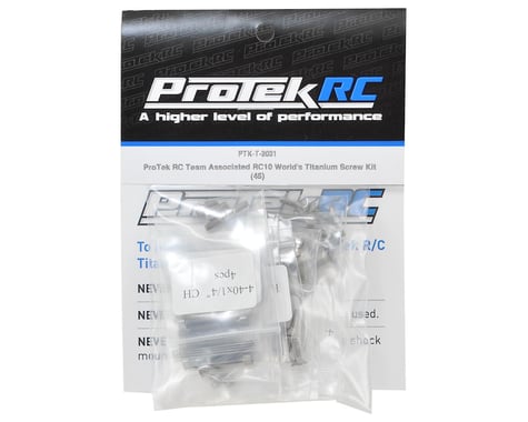 ProTek RC Team Associated RC10 World's Titanium Screw Kit (45)