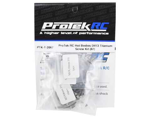 ProTek RC Hot Bodies D413 Titanium Screw Kit (87)