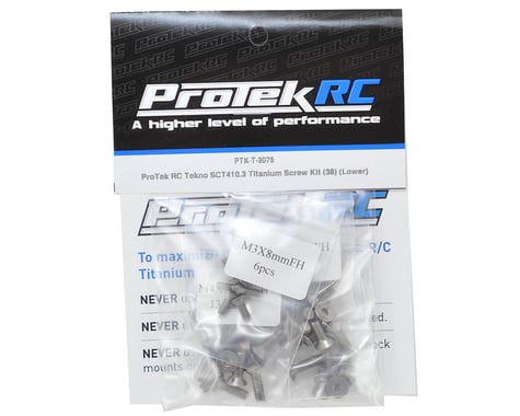 ProTek RC Tekno SCT410.3 Titanium Screw Kit (38) (Lower)