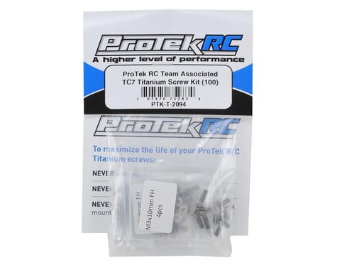 ProTek RC Team Associated TC7 Titanium Screw Kit (100)