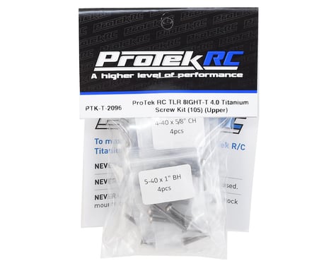 ProTek RC TLR 8IGHT-T 4.0 Titanium Screw Kit (105) (Upper)