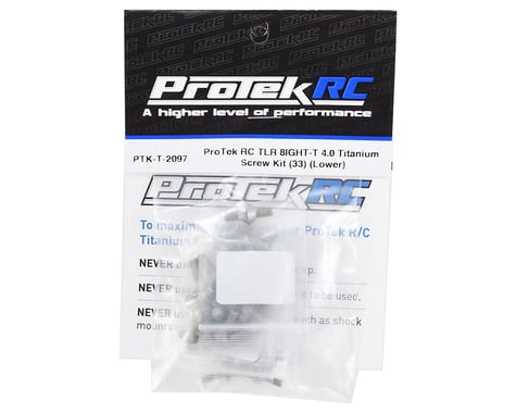 ProTek RC TLR 8IGHT-T 4.0 Titanium Screw Kit (33) (Lower)