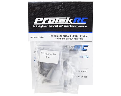ProTek RC XRAY XB2 Dirt Edition Titanium Screw Kit (107)