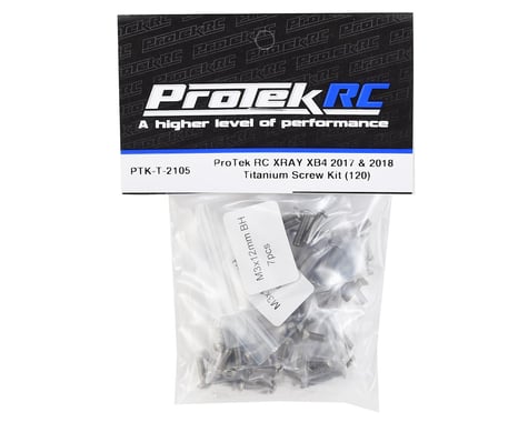 ProTek RC XRAY XB4 2017 & 2018 Titanium Screw Kit (120)