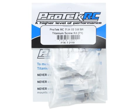 ProTek RC TLR 22 3.0 SPEC-Racer Titanium Screw Kit (71)