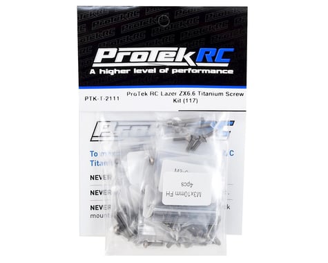 ProTek RC Lazer ZX6.6 Titanium Screw Kit (117)