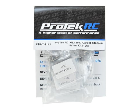 ProTek RC XB2 2017 Carpet Titanium Screw Kit (126)