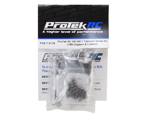 ProTek RC HB D817 Titanium Screw Kit (109) (Uppers & Lowers)