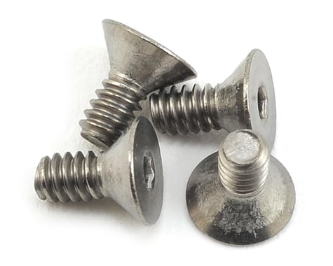 ProTek RC 4-40 x 1/4" Titanium Flat Head Hex Screw (4)