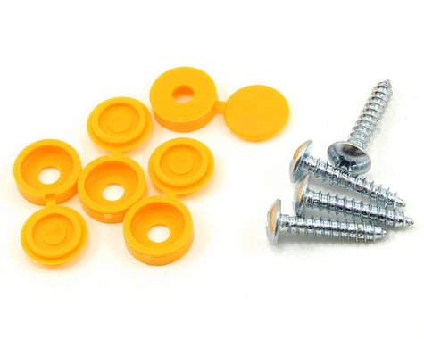 Random Heli STC5565 Mounting Screws w/Covers (Yellow)