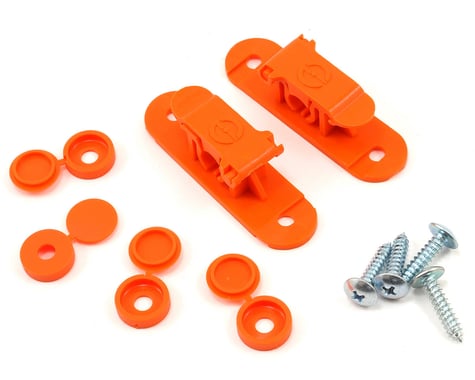 Random Heli 8.0mm Skid Clamp Assembly (Orange)