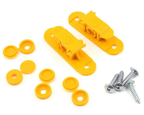 Random Heli 8.0mm Skid Clamp Assembly (Yellow)