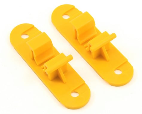 Random Heli 8.0mm-9.0mm Skid Clamp Base (Yellow) (2)
