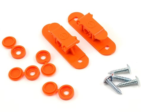 Random Heli 9.0mm Skid Clamp Assembly (Orange)