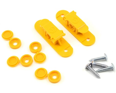 Random Heli 9.0mm Skid Clamp Assembly (Yellow)
